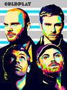 Pop Art Coldplay par Doesburg Design Aperçu