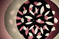 Abstract circle pattern with shadows and contrasts
