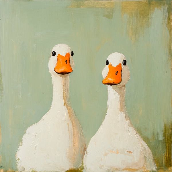 Duck portrait by Poster Art Shop