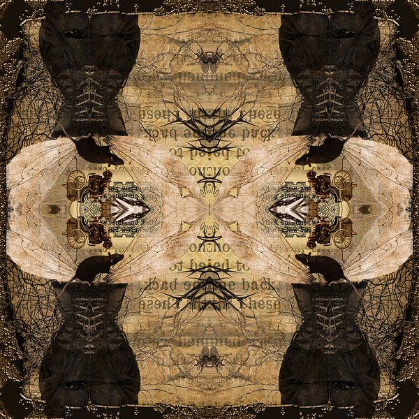 Kaleidoscope with steampunk elements by Carla van Zomeren