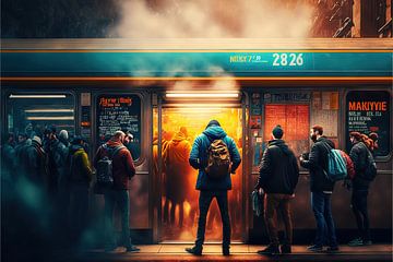Subway New York City by Hans-Jürgen Flaswinkel