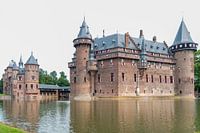 Kasteel Haarzuilens in het water.