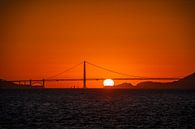 Zonsondergang achter de Golden Gate Bridge van Wim Slootweg thumbnail