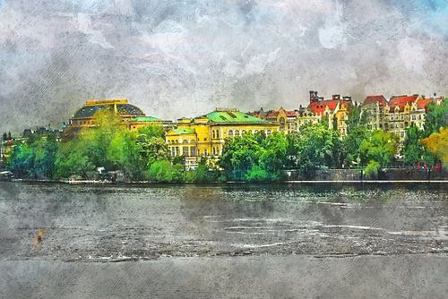 Praagse aquarelkunst #Praag