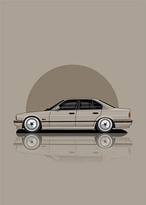 Art Car BMW E34 grey