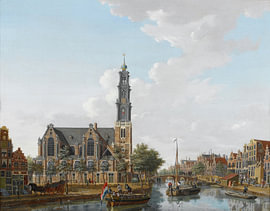 Isaac Ouwater – The Westerkerk as seen from the Prinsengracht, 1778