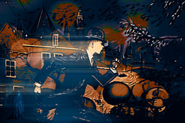 'Running away from Zutphen in the night by Helga Blanke