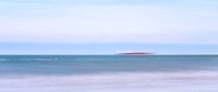 blurry sea with boat