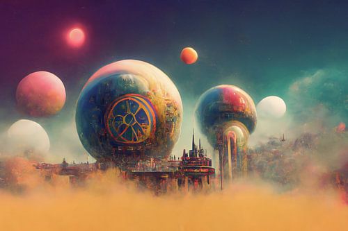 Buitenaardse fantasie, psychedelische dromen en vliegend tuig