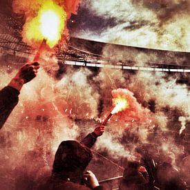 Fakkel Feyenoord 'Curva Nord' van Peter Lodder