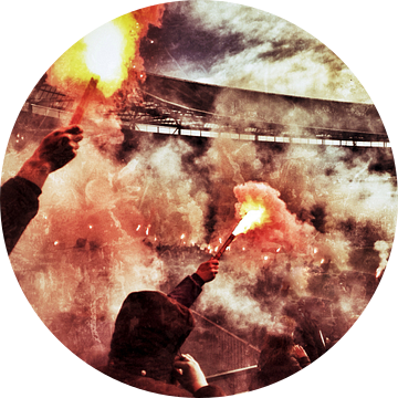 Fakkel Feyenoord 'Curva Nord' van Peter Lodder