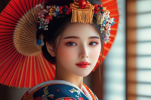 kleurrijk fictief traditioneel Japan