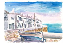 Méditerranée Minorque Tranquillité dans le port de Binibeca