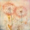 Aquarelle de fleurs | Splendeur florale éthérée sur Peinture Abstraite
