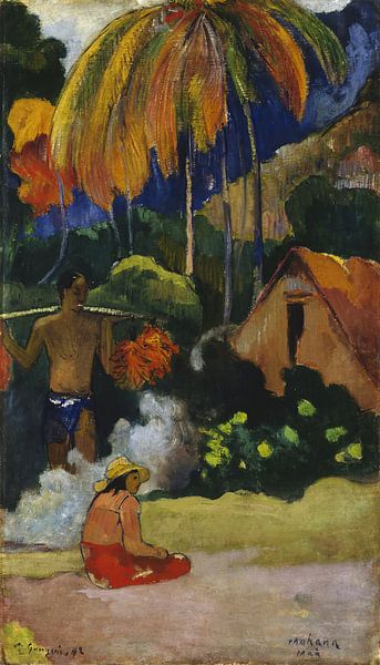 Landscape in Tahiti (Mahana Maà), Paul Gauguin by Masterful Masters