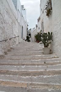 Une rue à Ostuni, dans le sud de l'Italie.