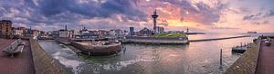 Panorama de la ligne d'horizon de Vlissingen