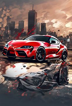 Toyota supra splash art van kevin gorter