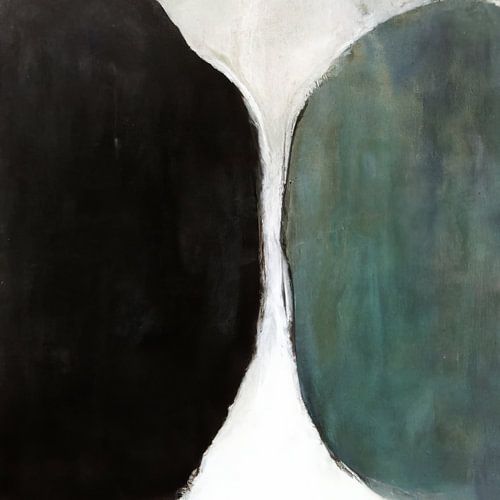 Wabi-sabi and Japandi in black, white and green