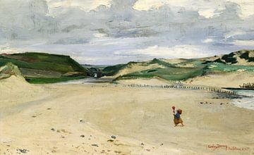 Charles Emile Auguste Carolus-Duran,Het strand bij Ambleteuse, 1