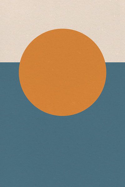 Sonne, Mond, Ozean. Ikigai. Abstrakte minimalistische Zen-Kunst XII von Dina Dankers