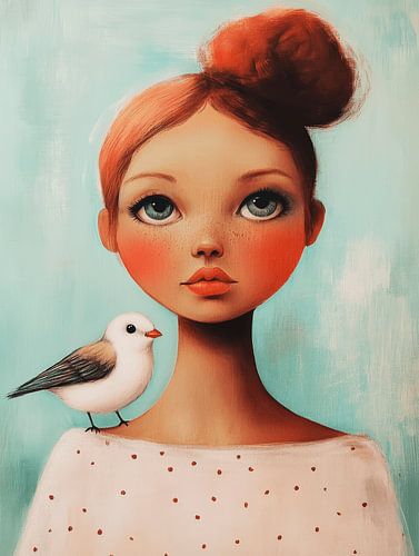 Das Mädchen und der Vogel