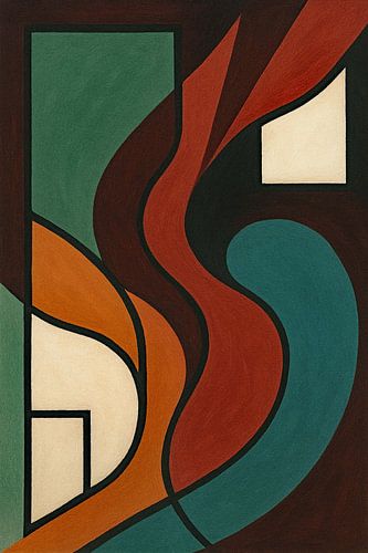 Abstract Lijnen van de Stilte