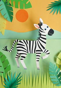 Zebra van Lonneke Leever