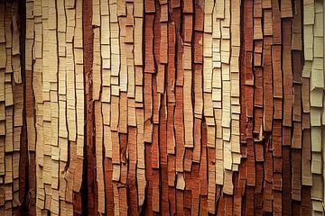 Structure of a wooden wall Illustration by Animaflora PicsStock