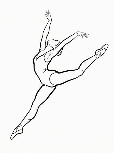 Tänzerin in Bewegung – Contour Flow