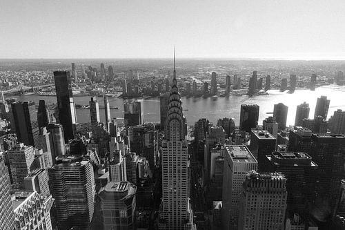 L'horizon de Manhattan avec le Chrysler Building sur swc07