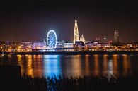 Stadsgezicht Antwerpen Nacht van Zwoele Plaatjes thumbnail