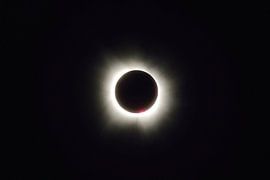 The corona becomes visible by Frank's Awesome Travels