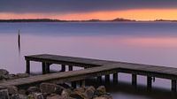 Sunset near Steendam at the Schildmeer by Henk Meijer Photography thumbnail