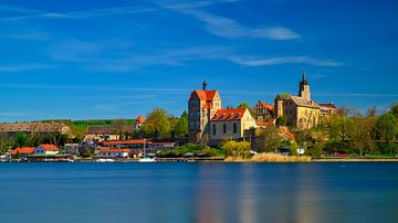 Uitzicht op de Süssen See bij Seeburg in Saksen-Anhalt van Andreas Völkel