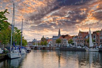 Sailboats in Haarlem by Anton de Zeeuw