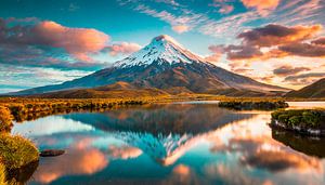Mount Egmont in Nieuw-Zeeland van Mustafa Kurnaz