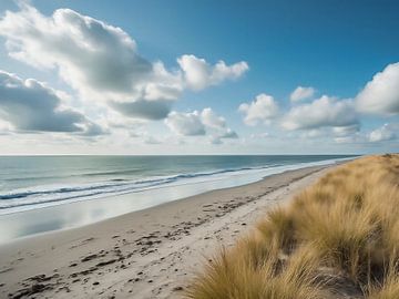 De kust bij de Waddeneilanden van The Photo Artist