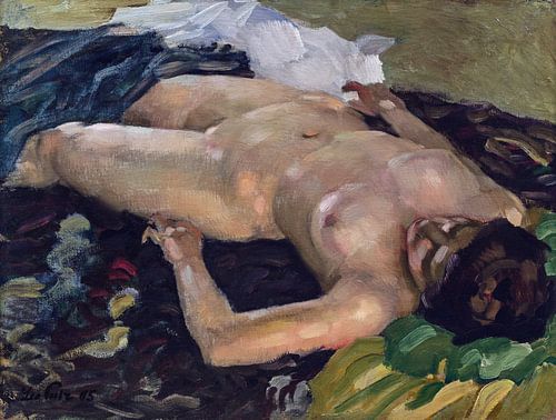 Liggend Naakt, Leo Putz, 1905