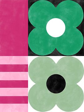 Gedurfde bloemengeometrie van Elena Ristova