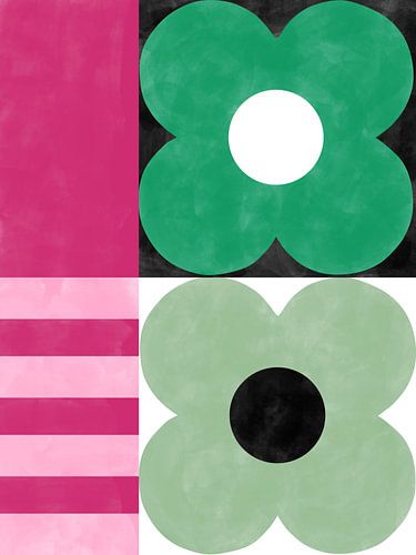 Géométrie florale audacieuse