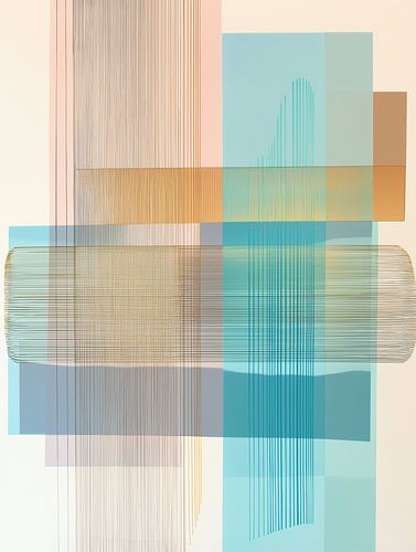 Modern abstract boho