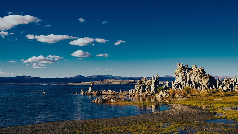 Kalksteen Tufsteen Formatie bij Mono Lake Natron in de Sierra Nevada Californië USA van Dieter Walther