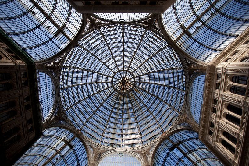 Dach der Galerie Umberto, Neapel von Kees van Dun