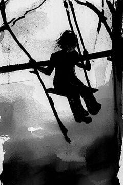 The child on the swing by Niek Traas