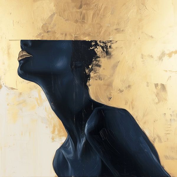 Lost in thought: Contrasts in Blue and Gold by Color Square