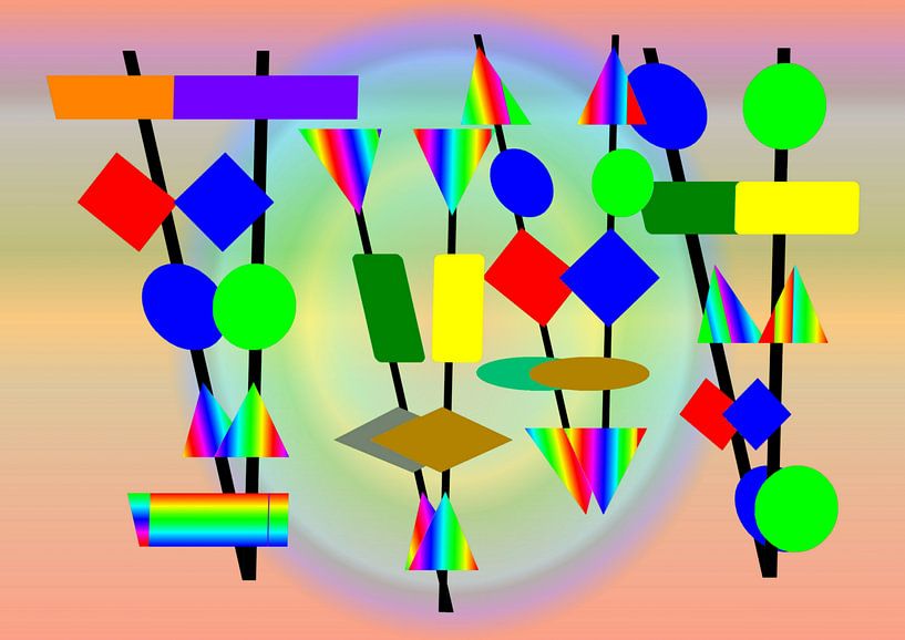 Bunte Zeichen ... van Harry Ucksche