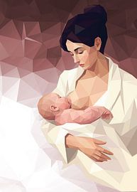 Mother Breastfeeding by Low Profile