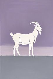 Chèvre minimaliste en arrière-plan sur Art & Soul Creations