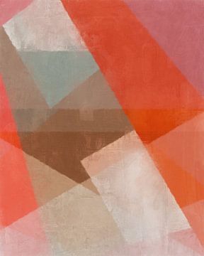 Geometrisch en abstract - celadon in koraal van Western Exposure